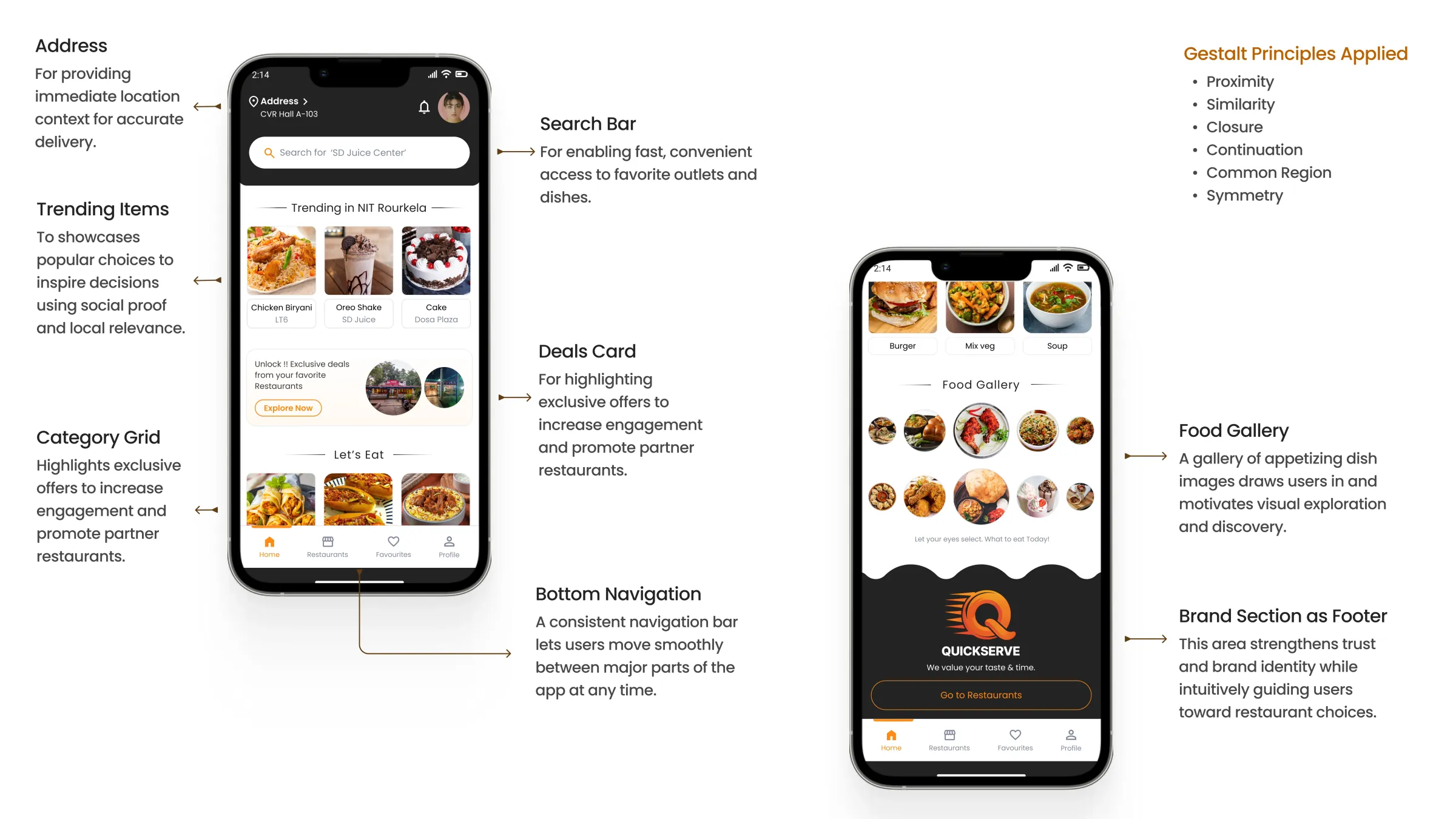 Quickserve Mockups